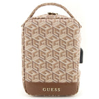 Guess GUHBHGCFSEW organizerių rankinė - ruda GCube Stripe -- Uncategorized