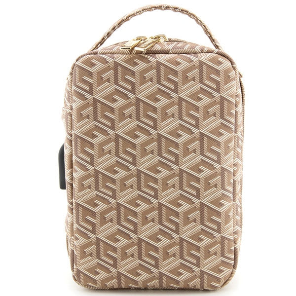 Guess GUHBHGCFSEW organizerių rankinė - ruda GCube Stripe -- Uncategorized