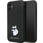 Karl Lagerfeld silikoninis dėklas iPhone 11/XR – juodas -- iPhone 11