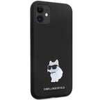 Karl Lagerfeld silikoninis dėklas iPhone 11/XR – juodas -- iPhone 11