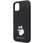 Karl Lagerfeld silikoninis dėklas iPhone 11/XR – juodas -- iPhone 11