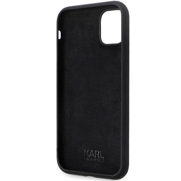 Karl Lagerfeld silikoninis dėklas iPhone 11/XR – juodas -- iPhone 11