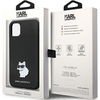 Karl Lagerfeld silikoninis dėklas iPhone 11/XR – juodas -- iPhone 11