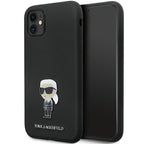 Karl Lagerfeld silikoninis dėklas iPhone 11/XR – juodas -- iPhone 11