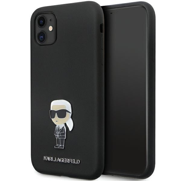 Karl Lagerfeld silikoninis dėklas iPhone 11/XR – juodas -- iPhone 11