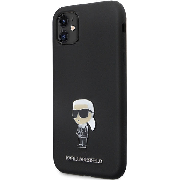 Karl Lagerfeld silikoninis dėklas iPhone 11/XR – juodas -- iPhone 11
