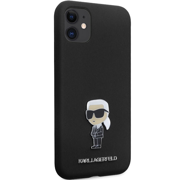 Karl Lagerfeld silikoninis dėklas iPhone 11/XR – juodas -- iPhone 11