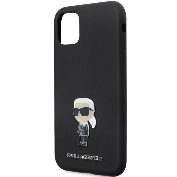 Karl Lagerfeld silikoninis dėklas iPhone 11/XR – juodas -- iPhone 11