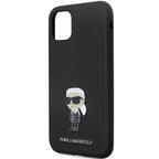 Karl Lagerfeld silikoninis dėklas iPhone 11/XR – juodas -- iPhone 11