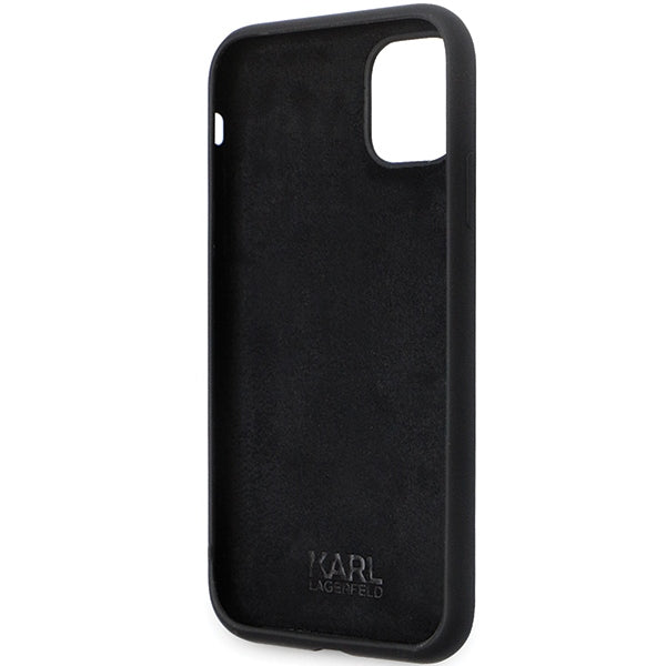 Karl Lagerfeld silikoninis dėklas iPhone 11/XR – juodas -- iPhone 11