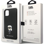 Karl Lagerfeld silikoninis dėklas iPhone 11/XR – juodas -- iPhone 11