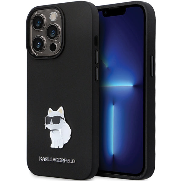Karl Lagerfeld silikoninis dėklas iPhone 13/13 Pro – juodas