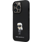 Karl Lagerfeld silikoninis dėklas iPhone 14 Pro Max – juodas