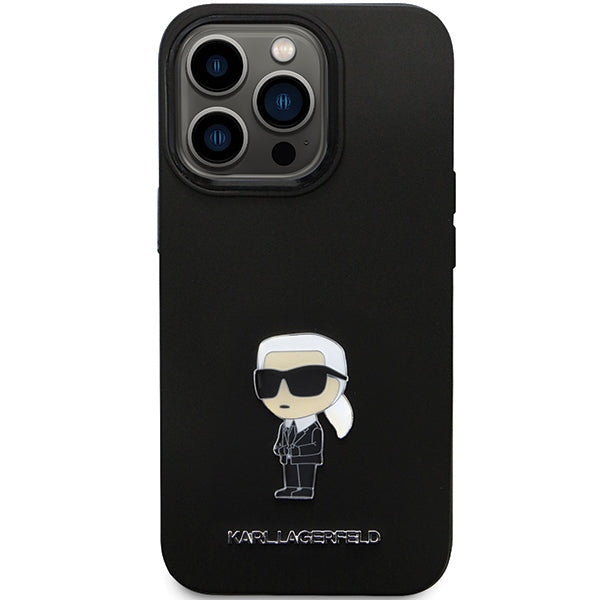 Karl Lagerfeld silikoninis dėklas iPhone 14 Pro Max – juodas