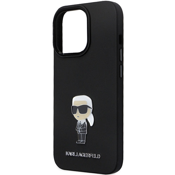 Karl Lagerfeld silikoninis dėklas iPhone 14 Pro Max – juodas