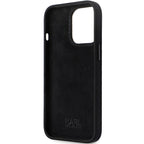 Karl Lagerfeld silikoninis dėklas iPhone 14 Pro Max – juodas