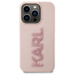 Karl Lagerfeld dėklas iPhone 15 Pro – rožinis