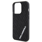 Karl Lagerfeld 3D Rubber Multi Logo dėklas iPhone 15 Pro – juodas