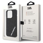 Karl Lagerfeld 3D Rubber Multi Logo dėklas iPhone 15 Pro – juodas
