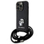 Karl Lagerfeld Crossbody dėklas iPhone 15 Pro – juodas