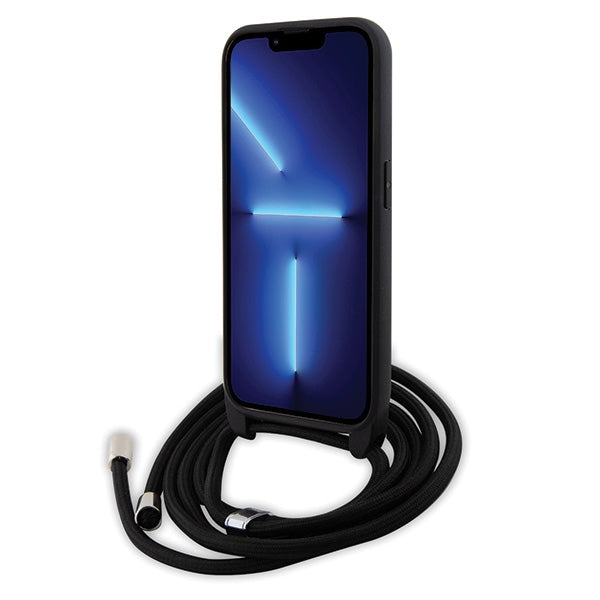 Karl Lagerfeld Crossbody dėklas iPhone 15 Pro – juodas