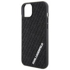 Karl Lagerfeld 3D Rubber Multi Logo dėklas iPhone 15 Plus – juodas