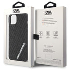 Karl Lagerfeld 3D Rubber Multi Logo dėklas iPhone 15 Plus – juodas
