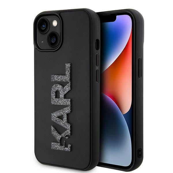 Karl Lagerfeld dėklas iPhone 15 – juodas