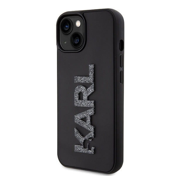 Karl Lagerfeld dėklas iPhone 15 – juodas