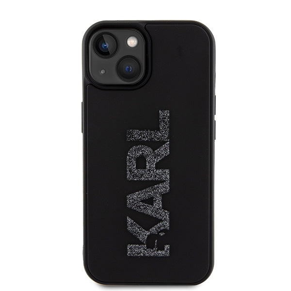 Karl Lagerfeld dėklas iPhone 15 – juodas