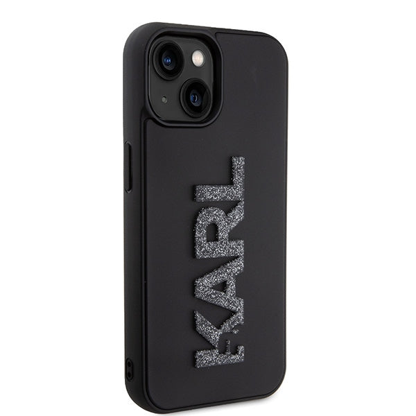 Karl Lagerfeld dėklas iPhone 15 – juodas