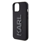Karl Lagerfeld dėklas iPhone 15 – juodas