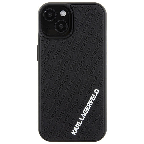 Karl Lagerfeld dėklas iPhone 15 – juodas
