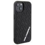 Karl Lagerfeld dėklas iPhone 15 – juodas