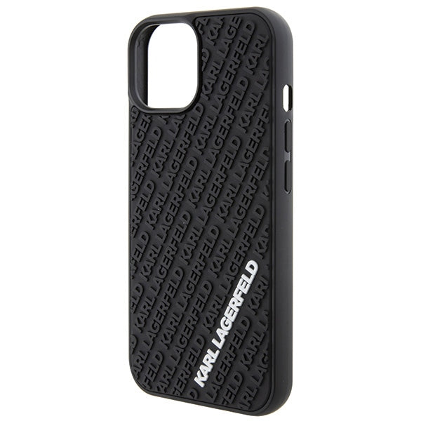 Karl Lagerfeld dėklas iPhone 15 – juodas