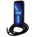Karl Lagerfeld crossbody saffiano dėklas iPhone 15 – juodas -- iPhone 15