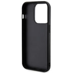 Karl Lagerfeld 3D Rubber Glitter Logo dėklas iPhone 15 Pro – juodas -- iPhone 15 Pro Max