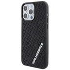 Karl Lagerfeld 3D silikoninis dėklas iPhone 15 Pro Max – juodas -- iPhone 15 Pro Max