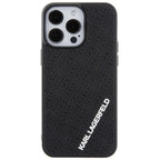 Karl Lagerfeld 3D silikoninis dėklas iPhone 15 Pro Max – juodas -- iPhone 15 Pro Max