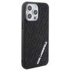 Karl Lagerfeld 3D silikoninis dėklas iPhone 15 Pro Max – juodas -- iPhone 15 Pro Max