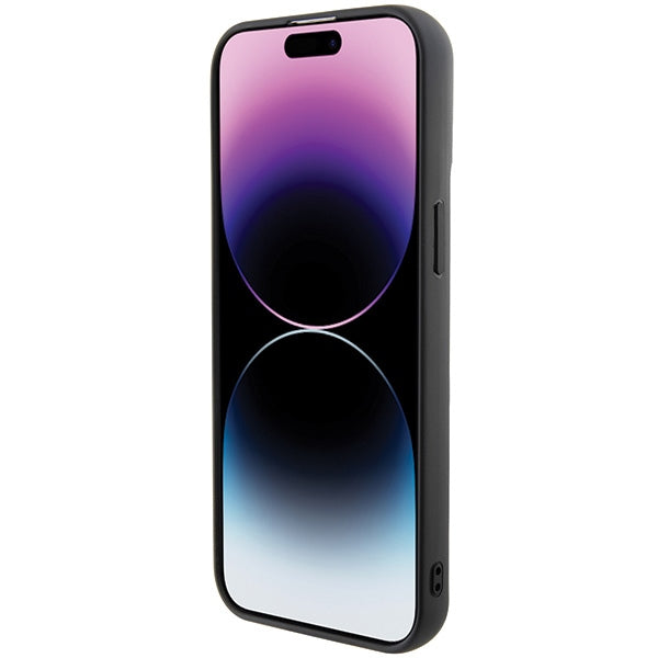 Karl Lagerfeld 3D silikoninis dėklas iPhone 15 Pro Max – juodas -- iPhone 15 Pro Max