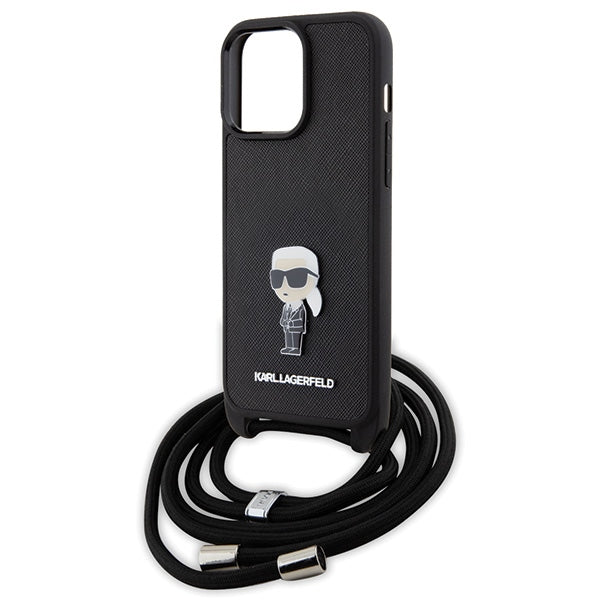 Karl Lagerfeld dėklas iPhone 15 Pro Max – juodas