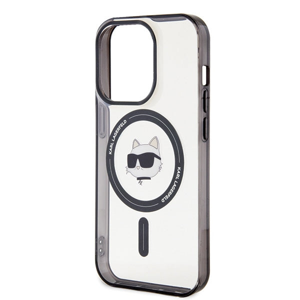 Karl Lagerfeld MagSafe dėklas iPhone 15 Pro – skaidrus