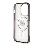 Karl Lagerfeld MagSafe dėklas iPhone 15 Pro – skaidrus