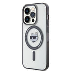 Karl Lagerfeld MagSafe dėklas iPhone 15 Pro – skaidrus