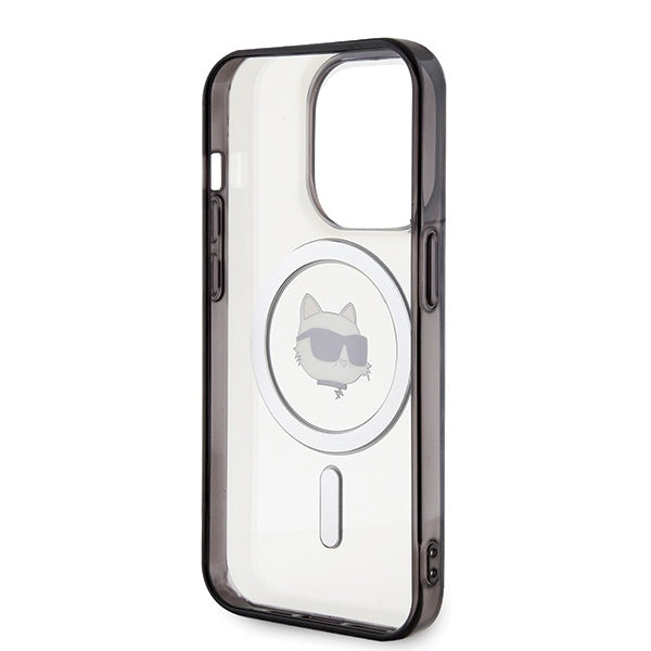 Karl Lagerfeld MagSafe dėklas iPhone 15 Pro – skaidrus
