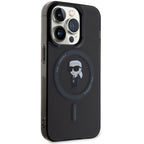 Karl Lagerfeld MagSafe dėklas iPhone 15 Pro – juodas -- iPhone 15 Pro