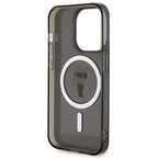 Karl Lagerfeld MagSafe dėklas iPhone 15 Pro – juodas -- iPhone 15 Pro