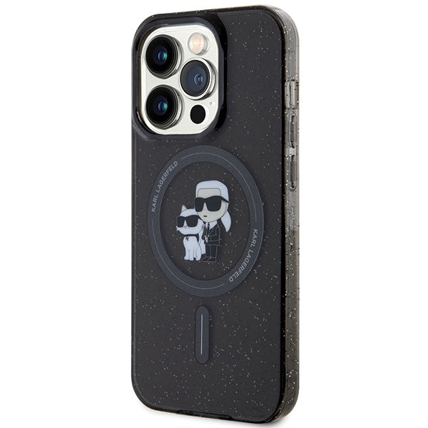 Karl Lagerfeld MagSafe dėklas iPhone 15 Pro – juodas