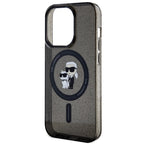 Karl Lagerfeld MagSafe dėklas iPhone 15 Pro – juodas
